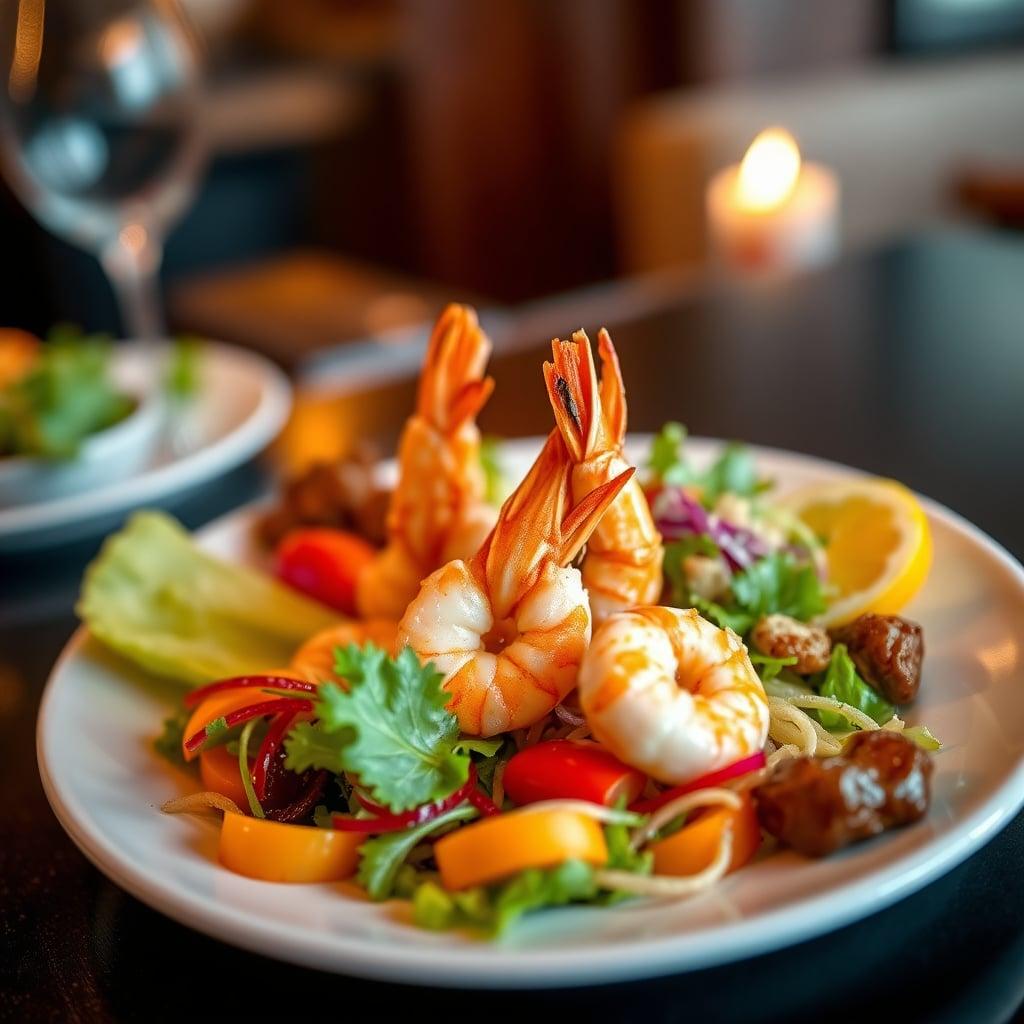 Pre-Cooked Shrimp with Grab-and-Go Salad Pre-Cooked Shrimp with Grab-and-Go Salad
