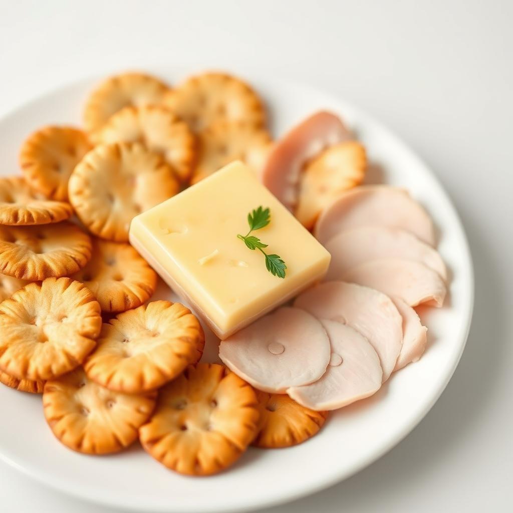 Cheese and Crackers Plate Cheese and Crackers Plate