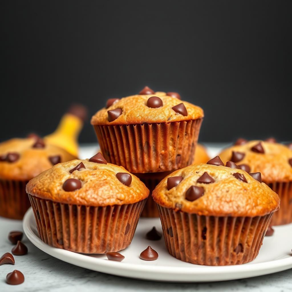 Chocolate Chip Banana Bread Muffins