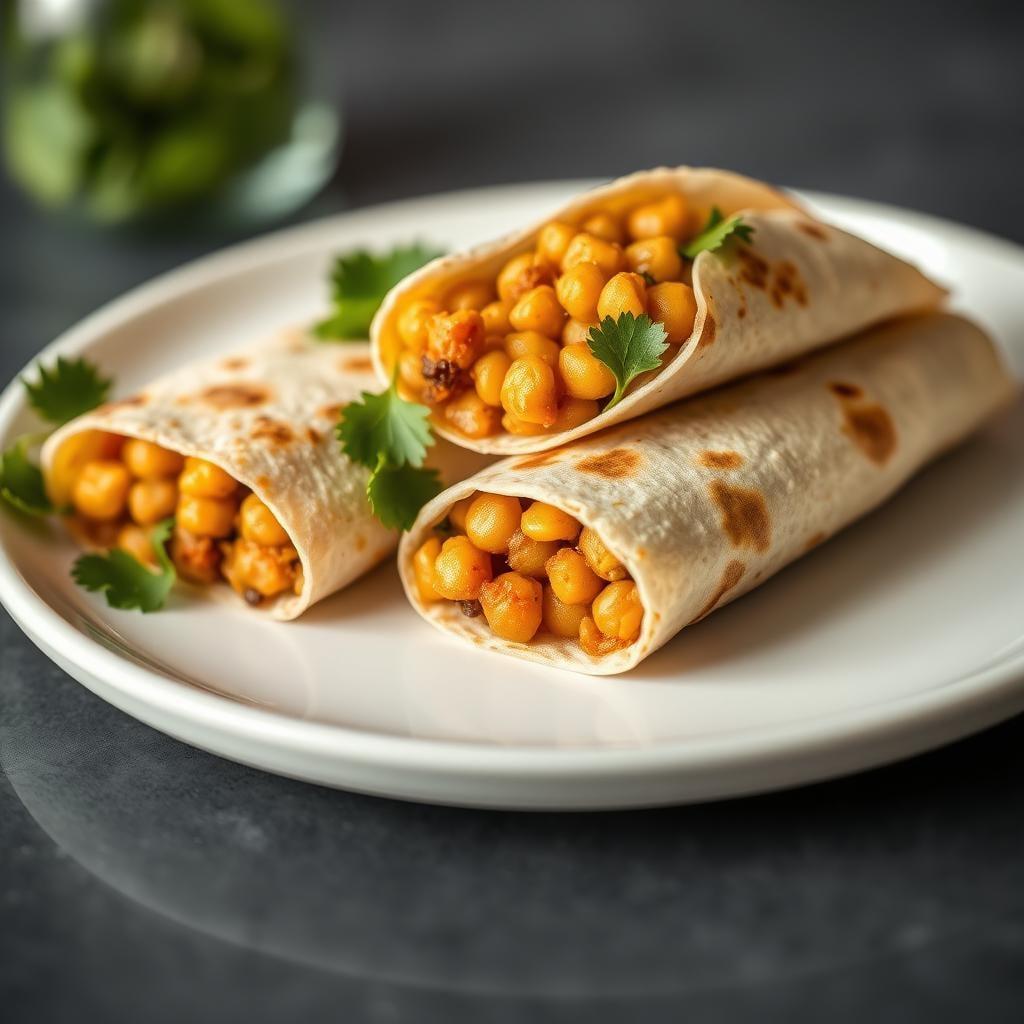 Masala Spiced Chickpea Breakfast Wraps Masala Spiced Chickpea Breakfast Wraps