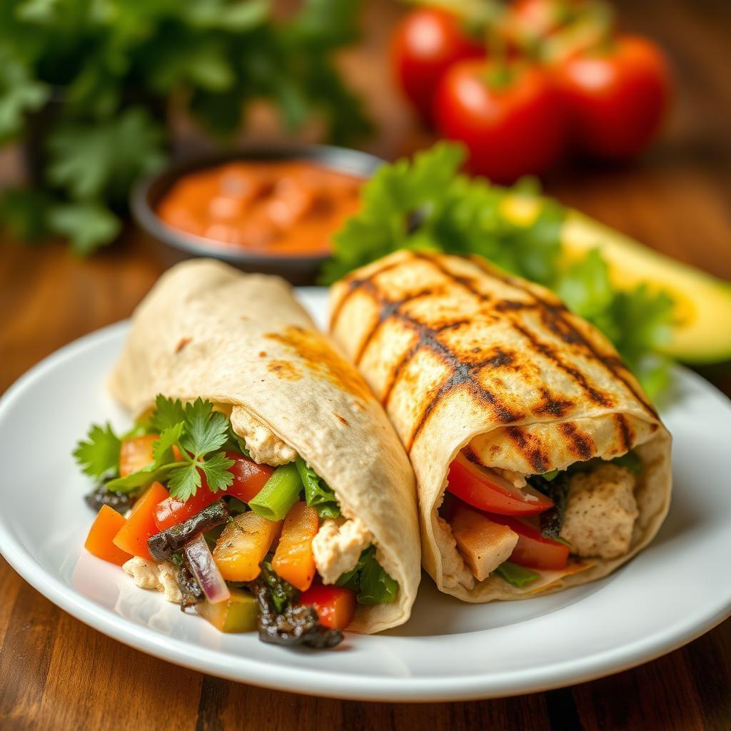 Hummus and Grilled Vegetable Wrap Hummus and Grilled Vegetable Wrap