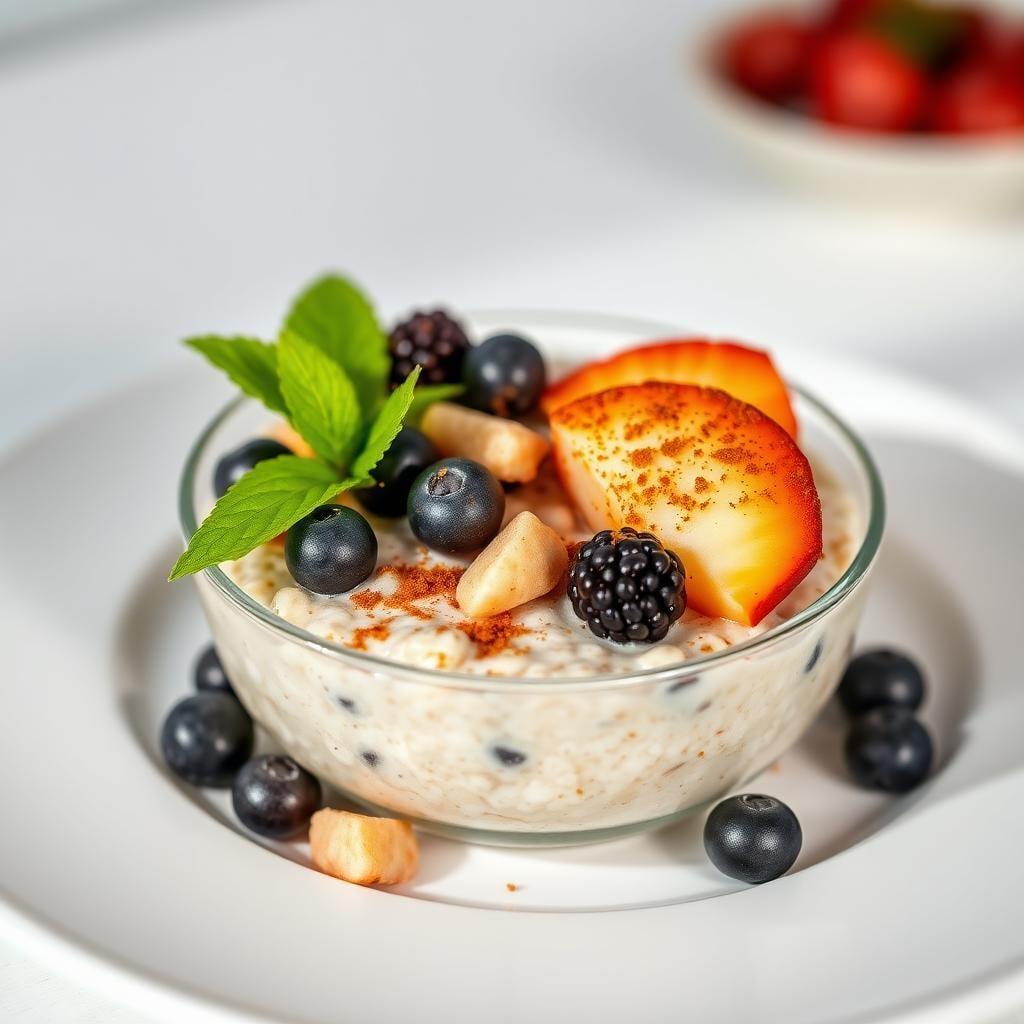 Maple Cinnamon Overnight Oats with Fruit Maple Cinnamon Overnight Oats with Fruit