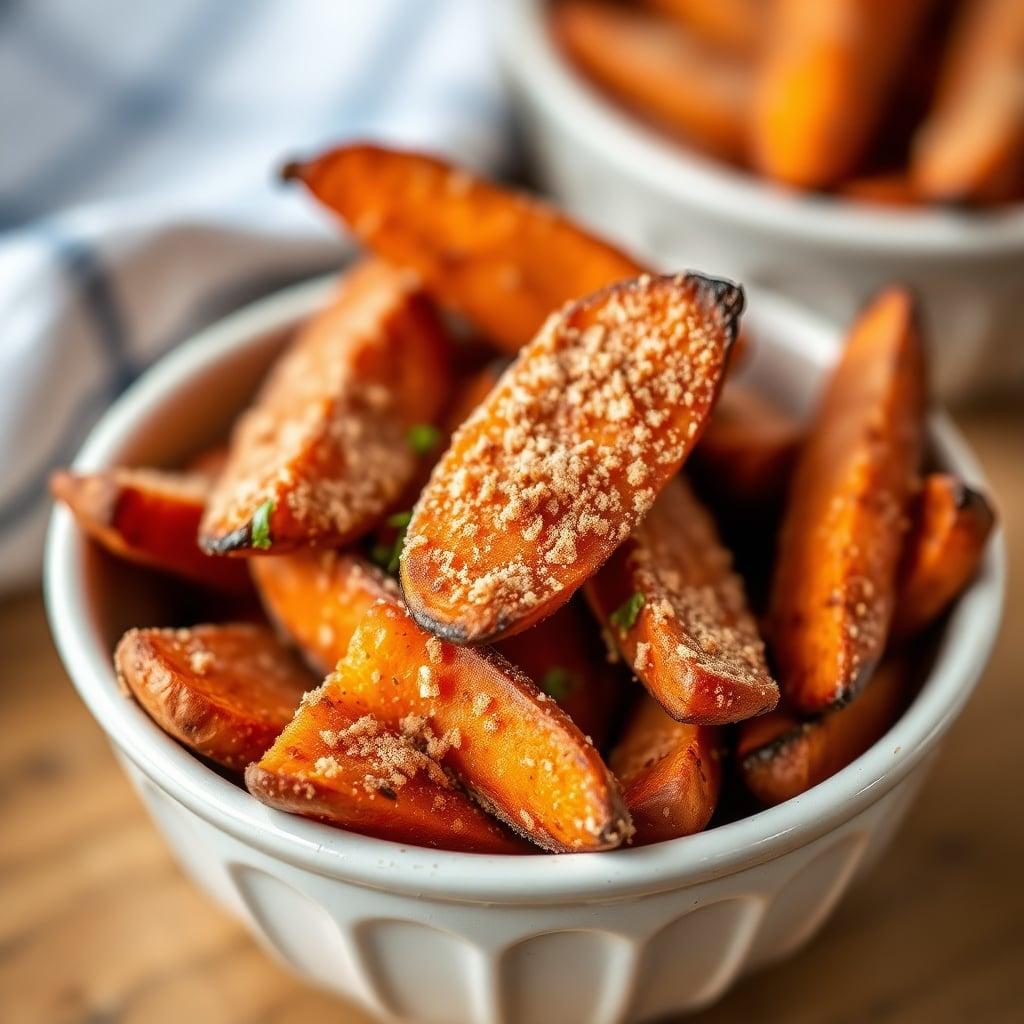 Batch-Baked Cinnamon Sweet Potato Wedges Batch-Baked Cinnamon Sweet Potato Wedges
