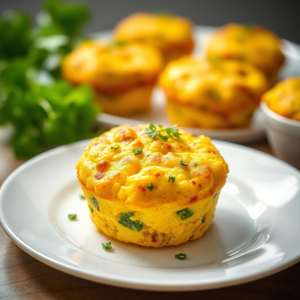 Fluffy Scrambled Egg Breakfast Muffins Fluffy Scrambled Egg Breakfast Muffins
