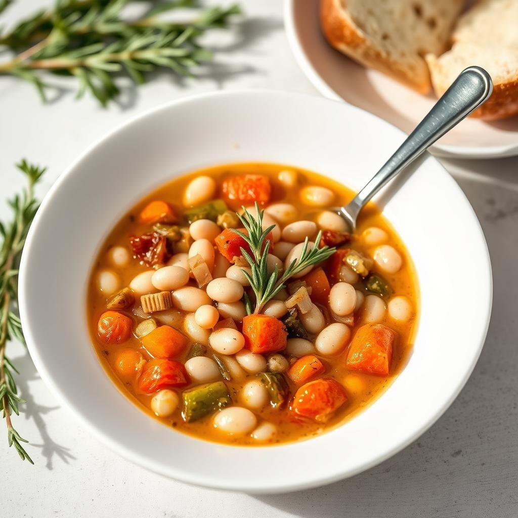 Tuscan White Bean and Vegetable Soup with Rosemary Tuscan White Bean and Vegetable Soup with Rosemary