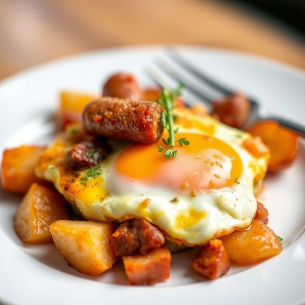 Savory Sausage and Herb Breakfast Egg Bake Savory Sausage and Herb Breakfast Egg Bake
