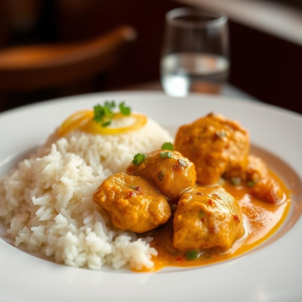 Spiced Butter Chicken with Basmati Rice Spiced Butter Chicken with Basmati Rice