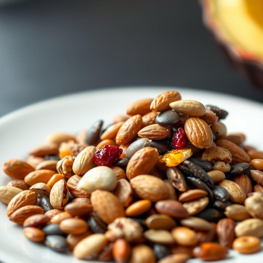 Sweet & Savory Trail Mix with Dried Fruit and Nuts Sweet & Savory Trail Mix with Dried Fruit and Nuts