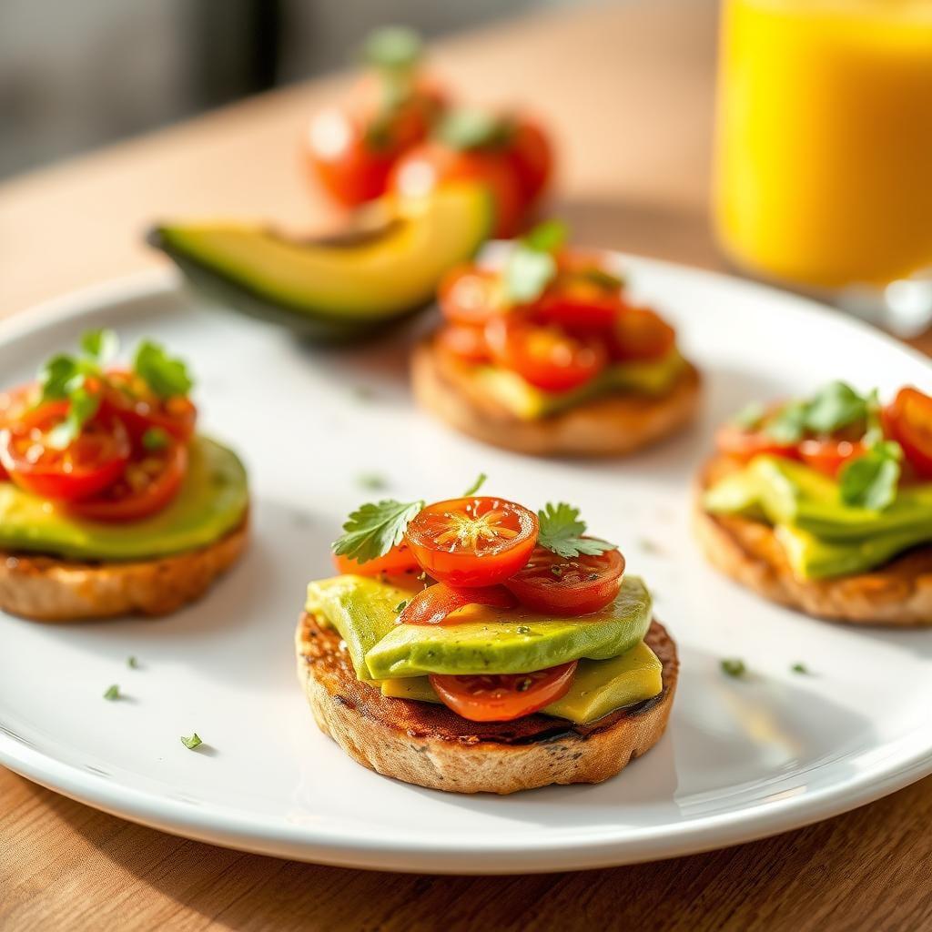 Avocado & Roasted Tomato Breakfast Tartines