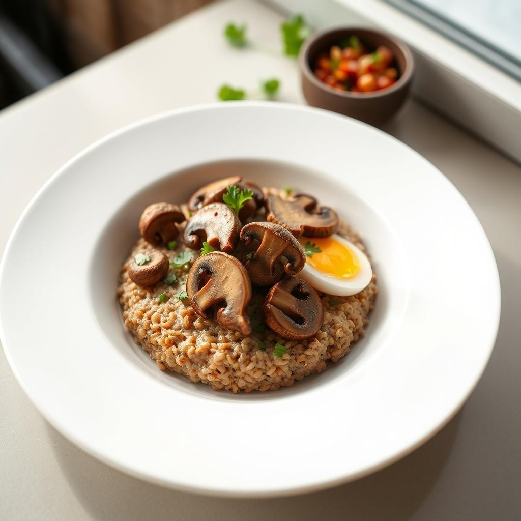 Savory Buckwheat Breakfast Bowl with Mushrooms Savory Buckwheat Breakfast Bowl with Mushrooms