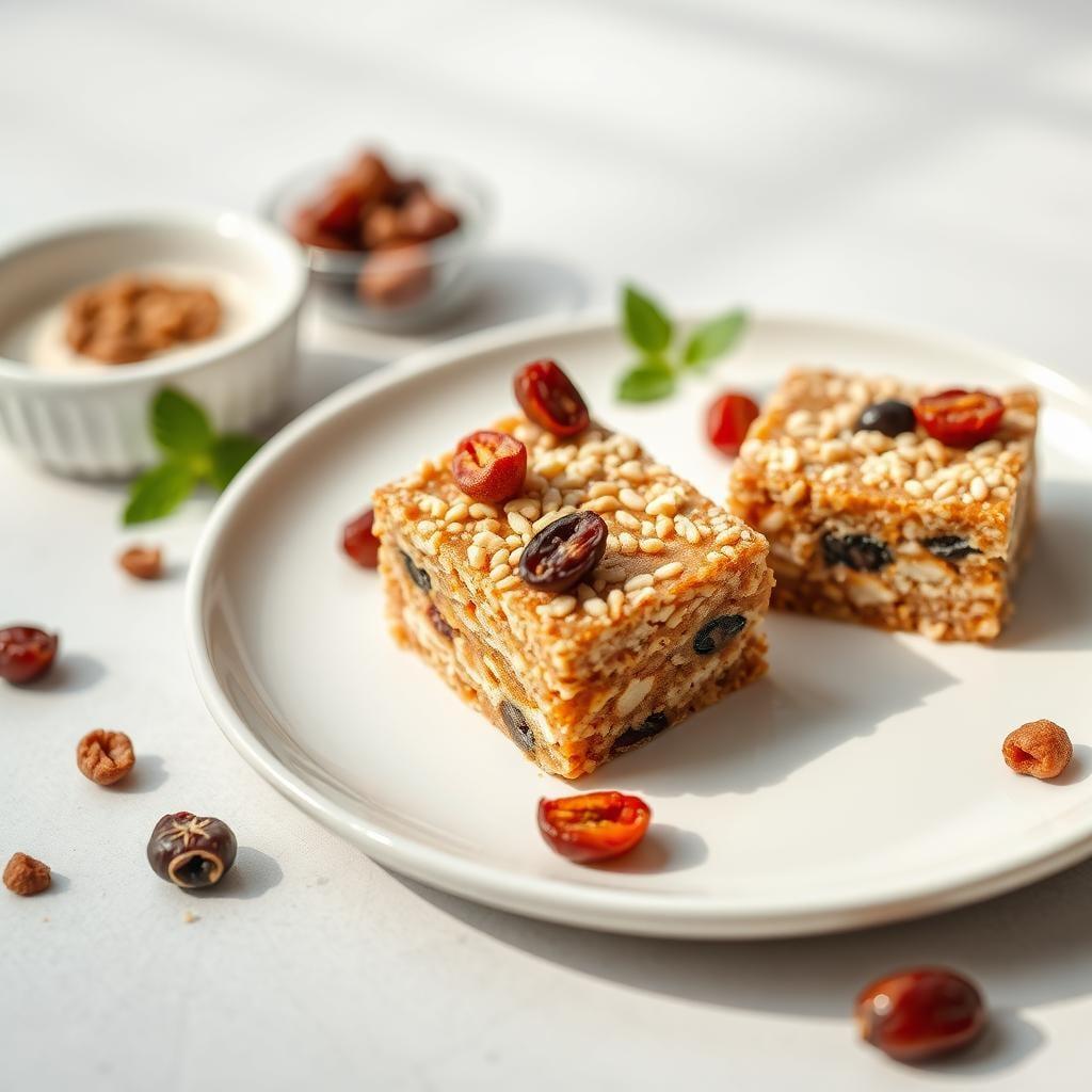 Tahini-Date Breakfast Bars with Dried Fruit Tahini-Date Breakfast Bars with Dried Fruit