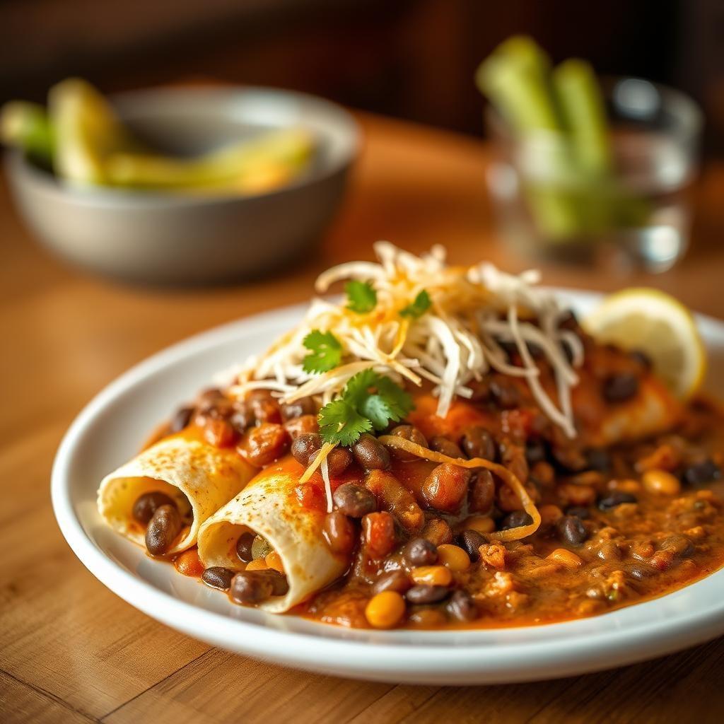 Vegetable & Bean Enchiladas Vegetable & Bean Enchiladas