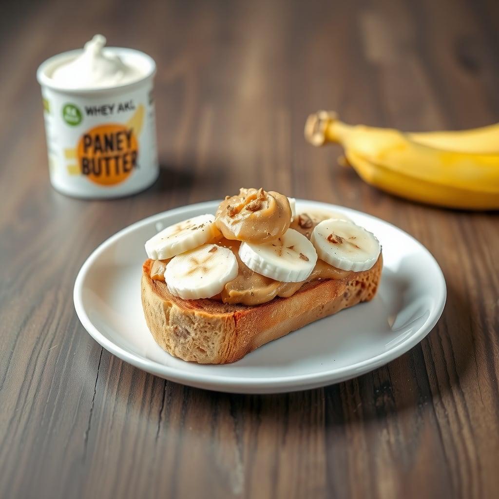 Protein-Enriched Peanut Butter and Banana Sourdough Toast Protein-Enriched Peanut Butter and Banana Sourdough Toast
