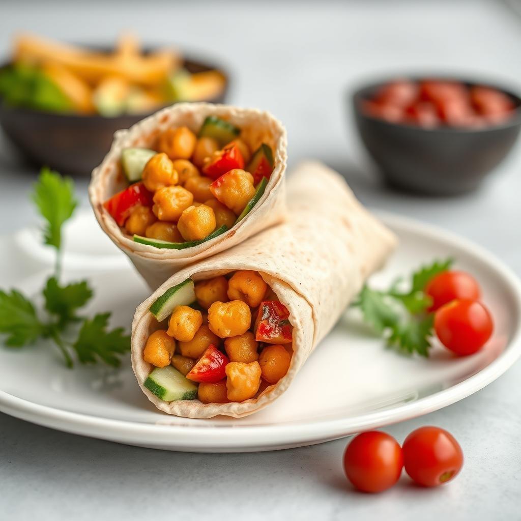 Mediterranean Chickpea & Cucumber Wrap Mediterranean Chickpea & Cucumber Wrap
