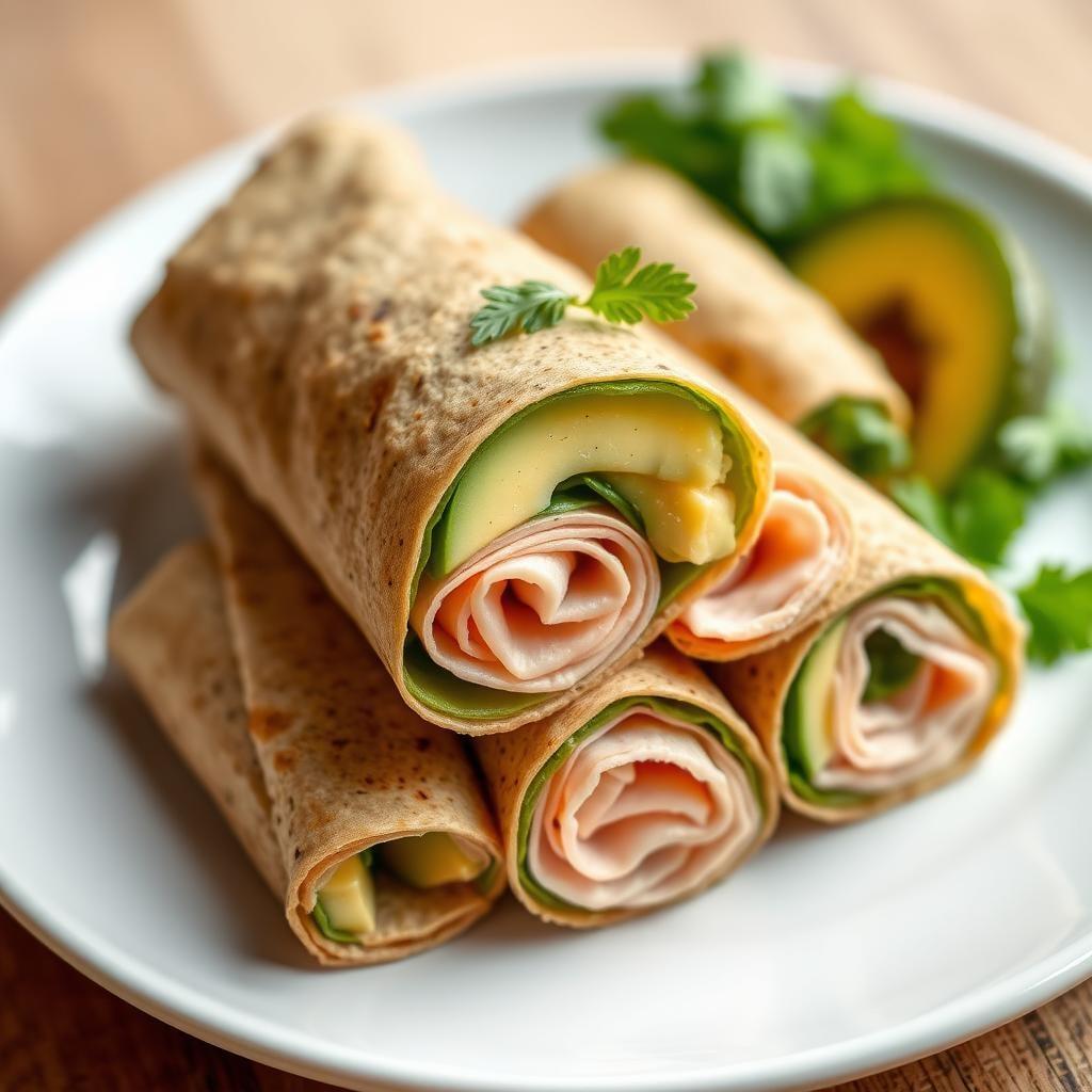Turkey and Avocado Roll-Ups Turkey and Avocado Roll-Ups