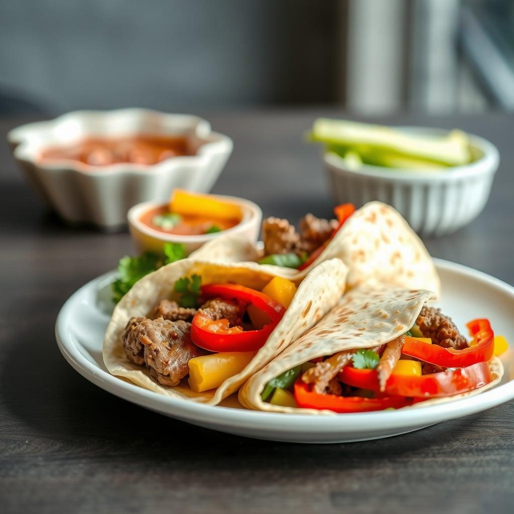 Quick Steak Fajita Wraps Quick Steak Fajita Wraps