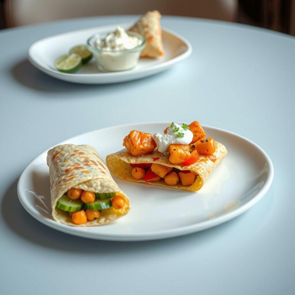 Turkish-Style Spiced Chickpea & Cucumber Wrap Turkish-Style Spiced Chickpea & Cucumber Wrap