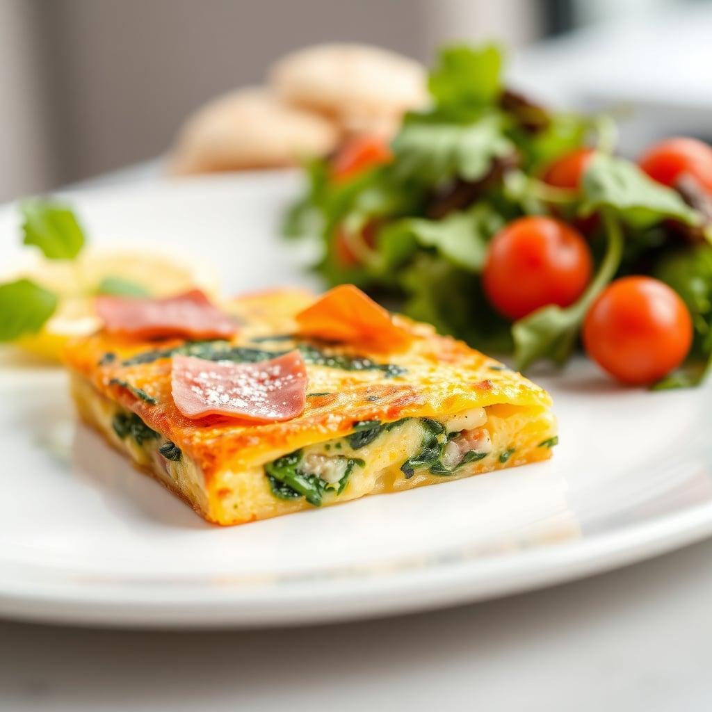 Italian Frittata with Prosciutto and Spinach Italian Frittata with Prosciutto and Spinach
