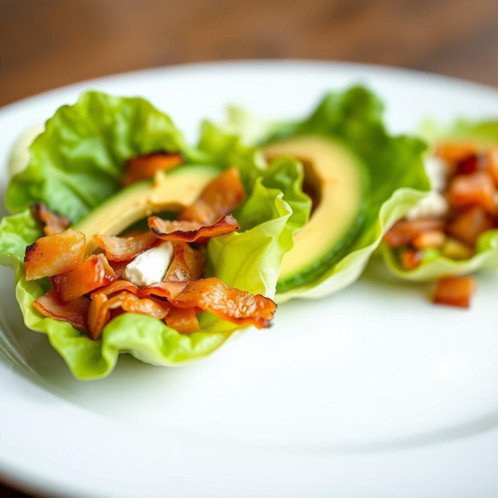 Keto Avocado Bacon Lettuce Wraps Keto Avocado Bacon Lettuce Wraps
