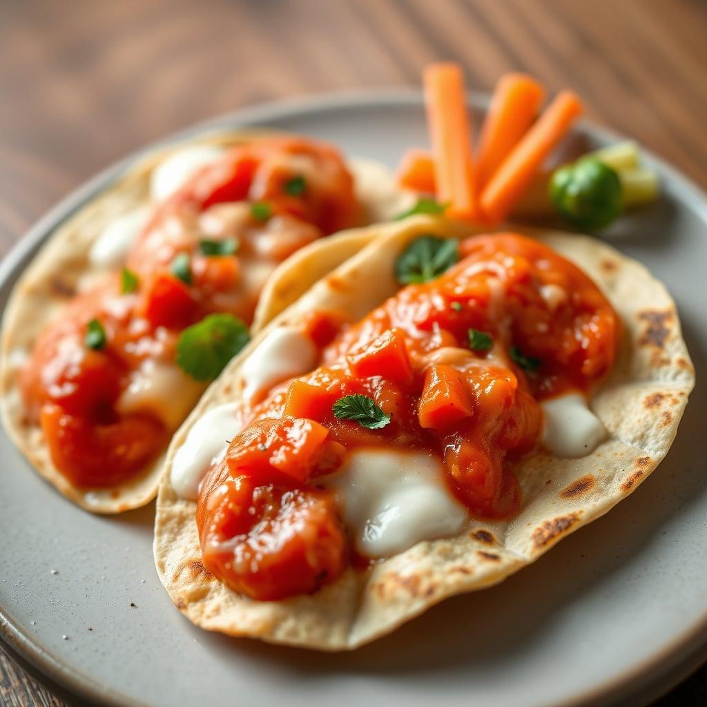 Quick Cheese and Tomato Tortilla Pizzas Quick Cheese and Tomato Tortilla Pizzas