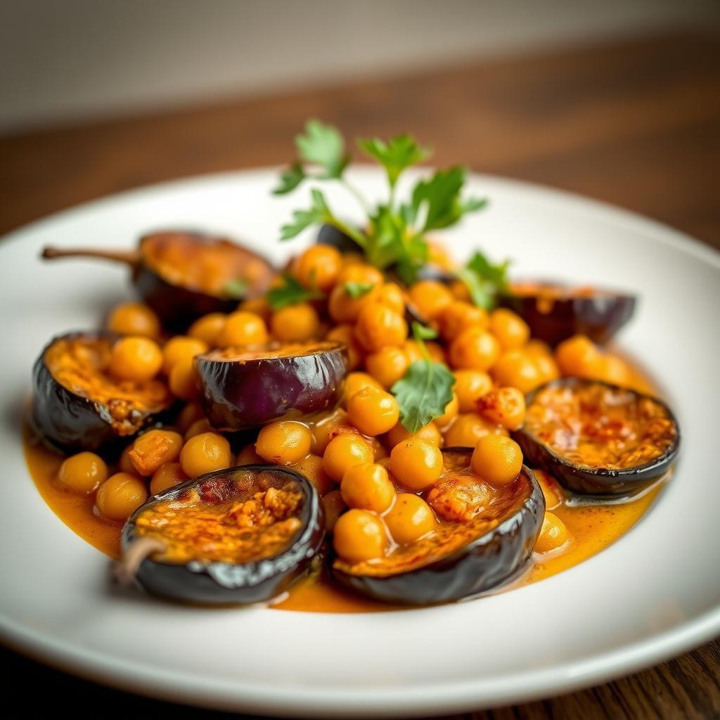 Roasted Eggplant and Chickpea Curry Roasted Eggplant and Chickpea Curry