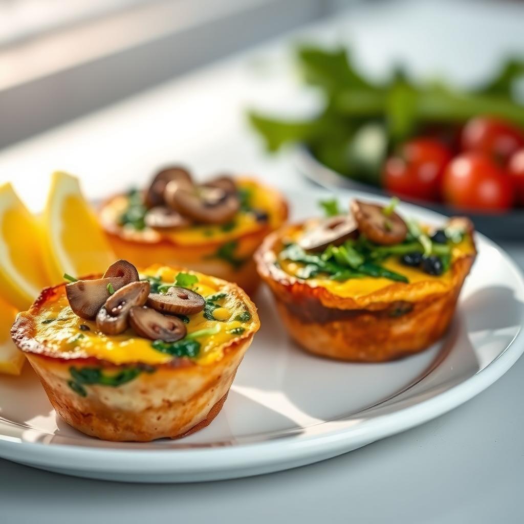 Mushroom and Spinach Egg Cups Mushroom and Spinach Egg Cups