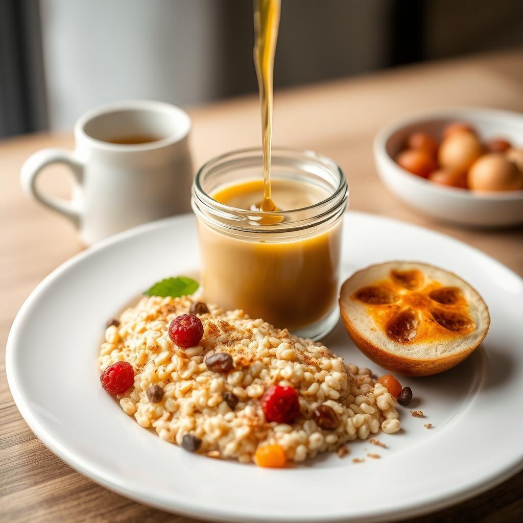 Masala Chai Overnight Oats with Cardamom Honey Masala Chai Overnight Oats with Cardamom Honey