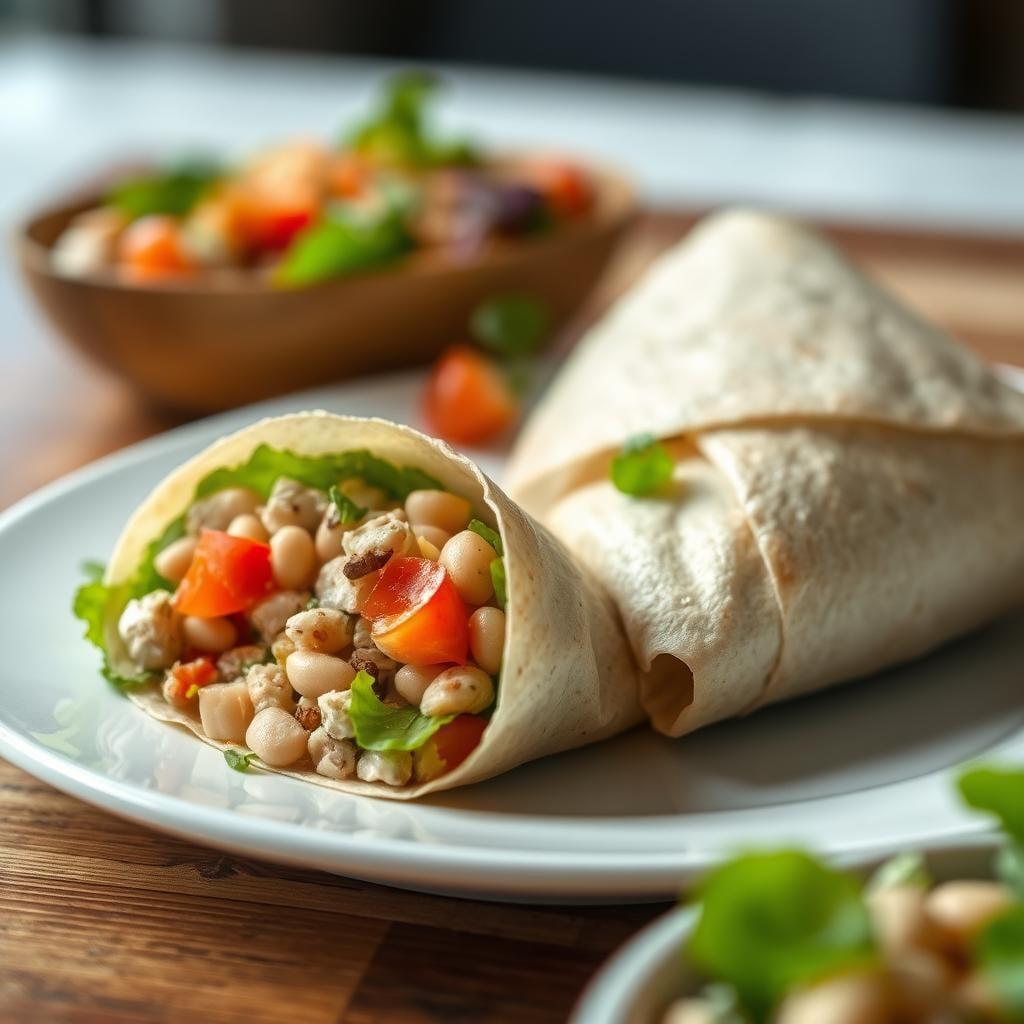 Tuna & White Bean Salad Wraps Tuna & White Bean Salad Wraps