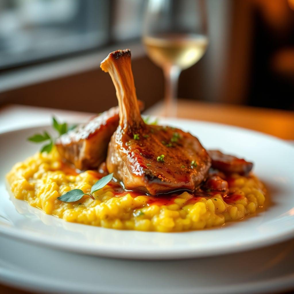 Osso Buco alla Milanese with Saffron Risotto and Gremolata Osso Buco alla Milanese with Saffron Risotto and Gremolata