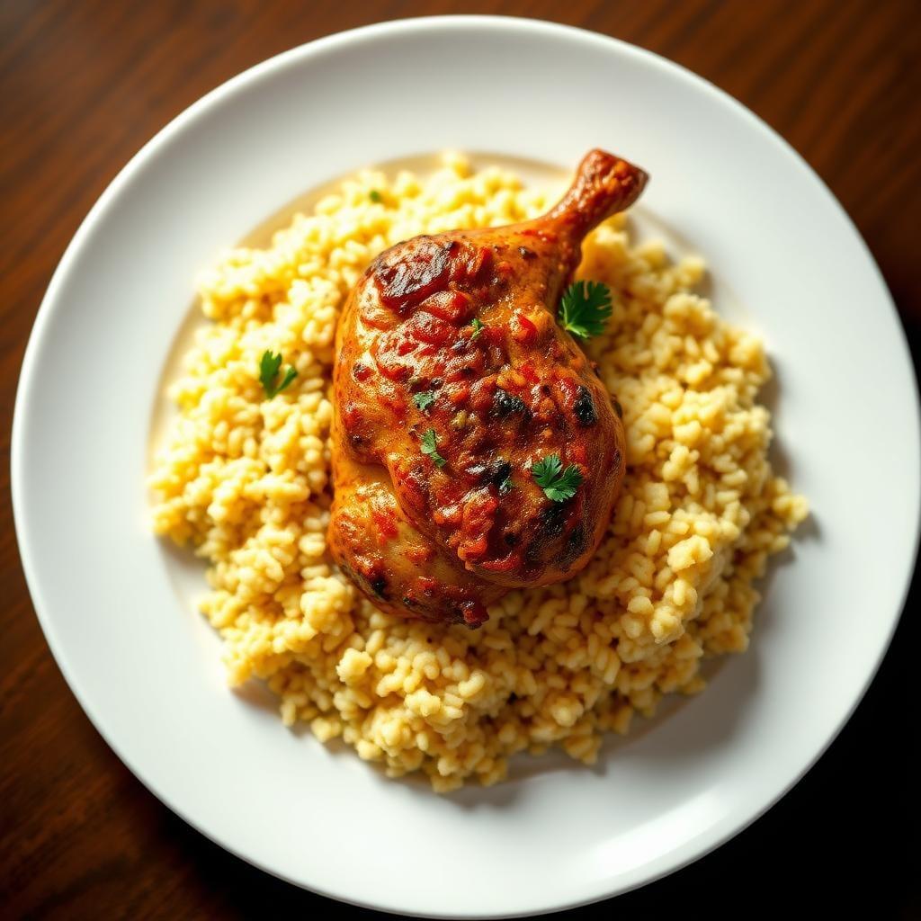 Spiced Moroccan Chicken with Couscous Spiced Moroccan Chicken with Couscous