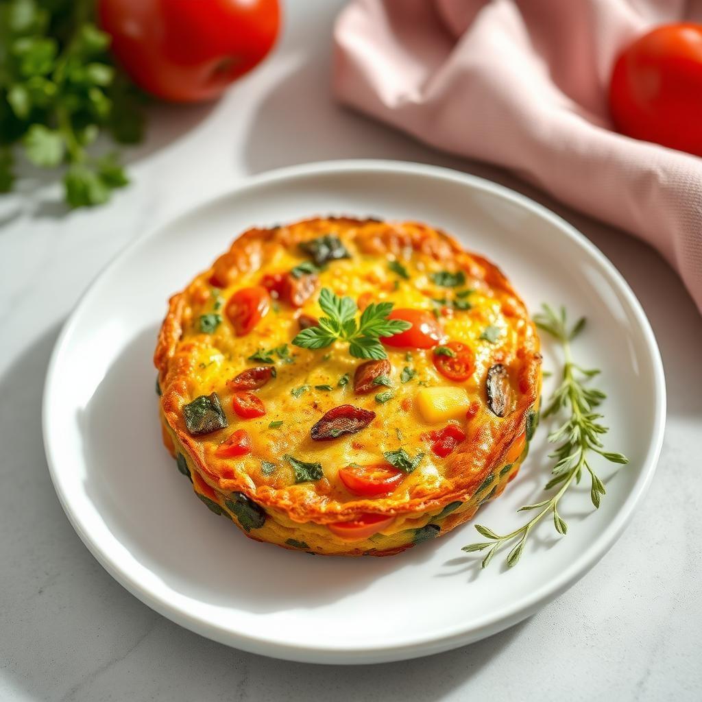 Mediterranean Vegetable Frittata with Fresh Herbs Mediterranean Vegetable Frittata with Fresh Herbs