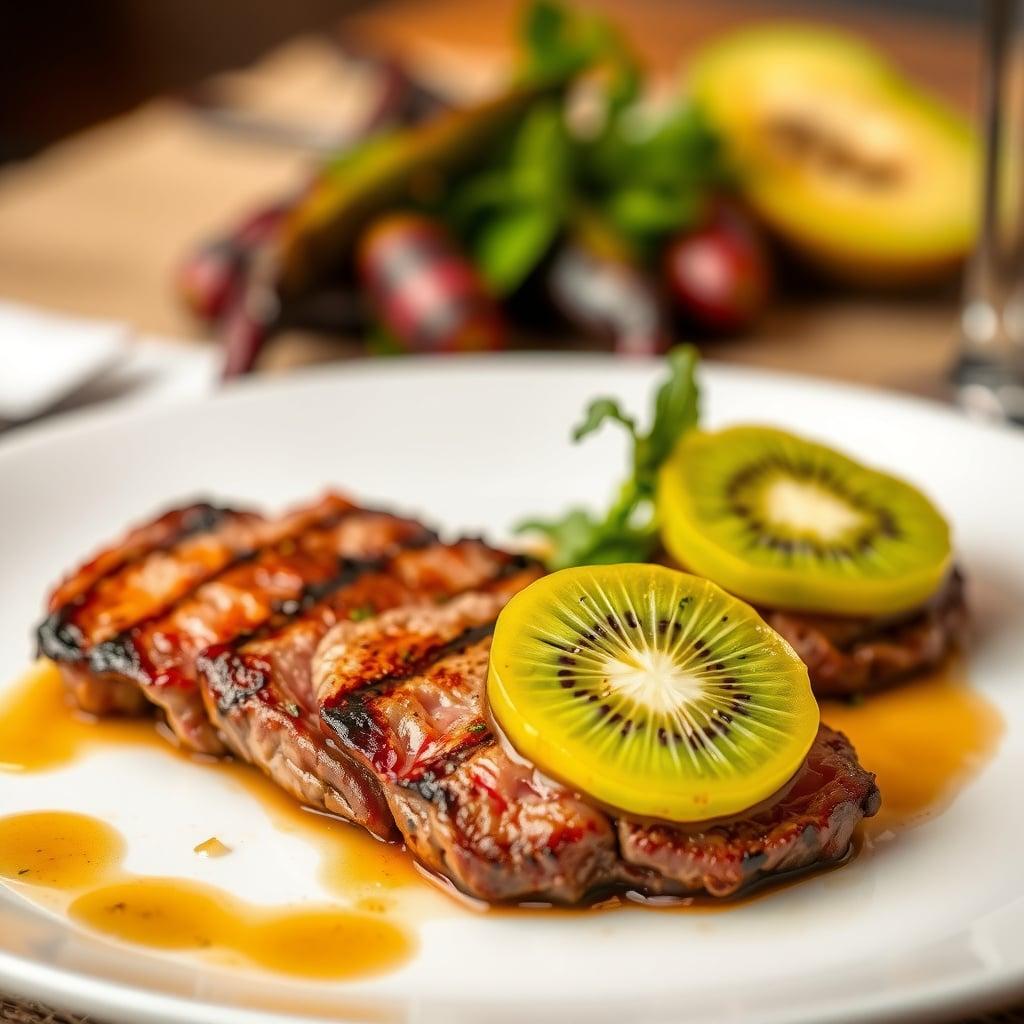 Enzymatic Kiwi-Marinated Grilled Flank Steak Enzymatic Kiwi-Marinated Grilled Flank Steak