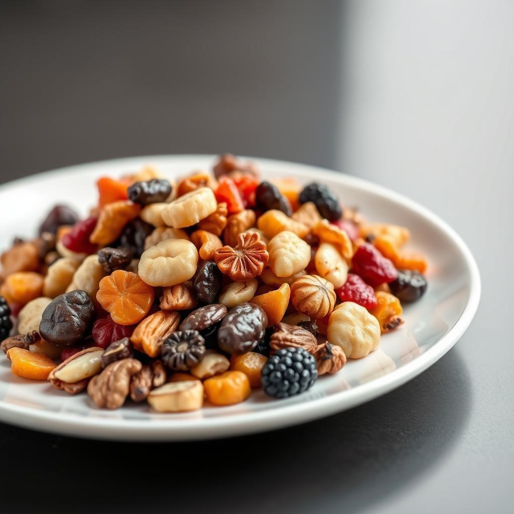 Trail Mix with Dried Fruit and Nuts Trail Mix with Dried Fruit and Nuts