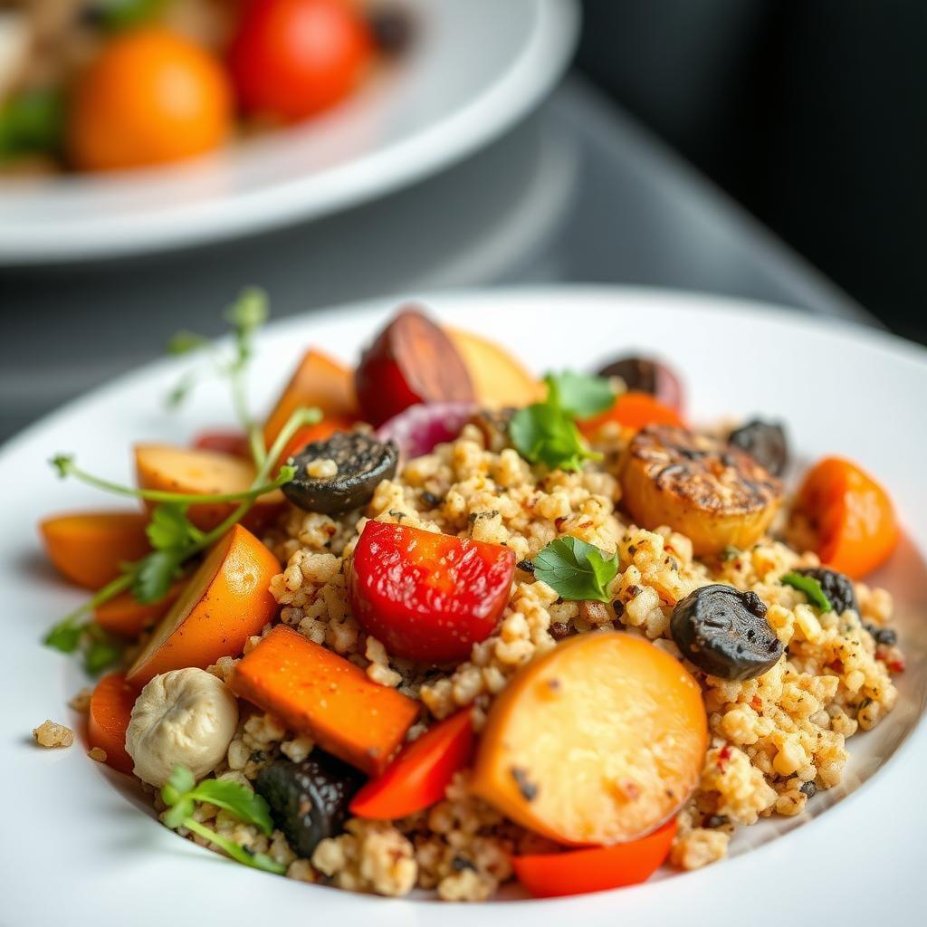 Mediterranean Quinoa Bowl with Roasted Vegetables Mediterranean Quinoa Bowl with Roasted Vegetables