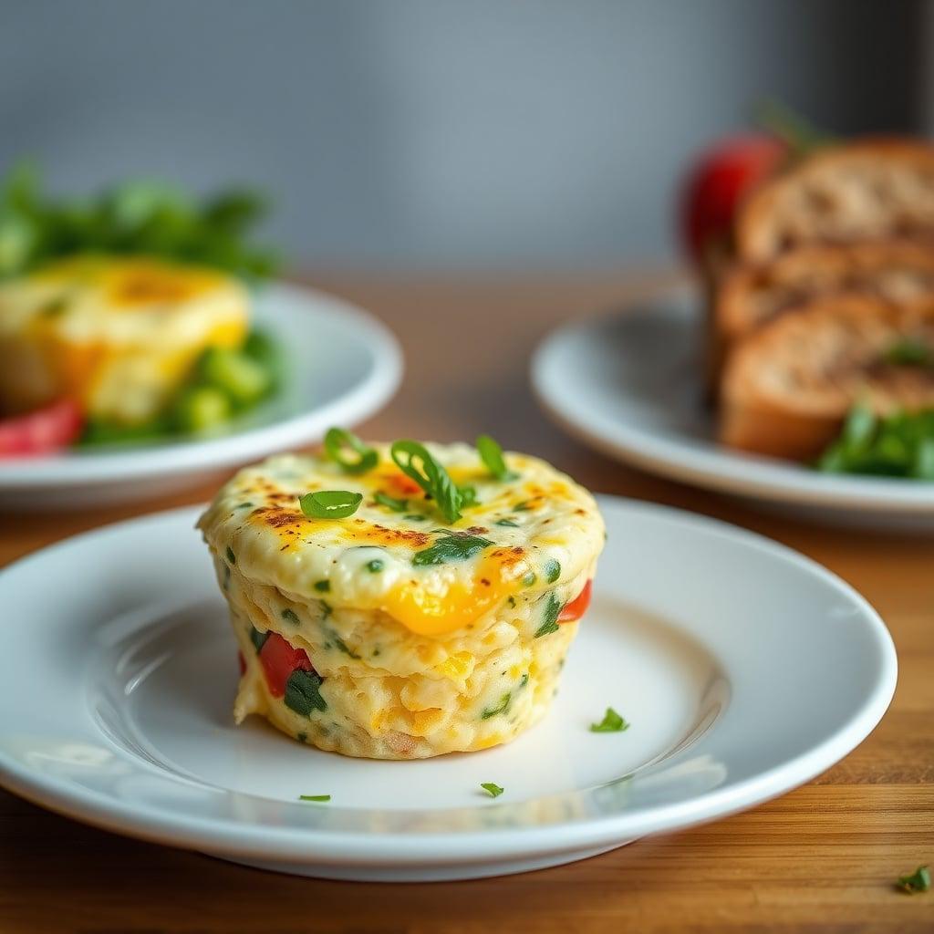 Veggie Egg Muffins with Whole Grain Toast Veggie Egg Muffins with Whole Grain Toast
