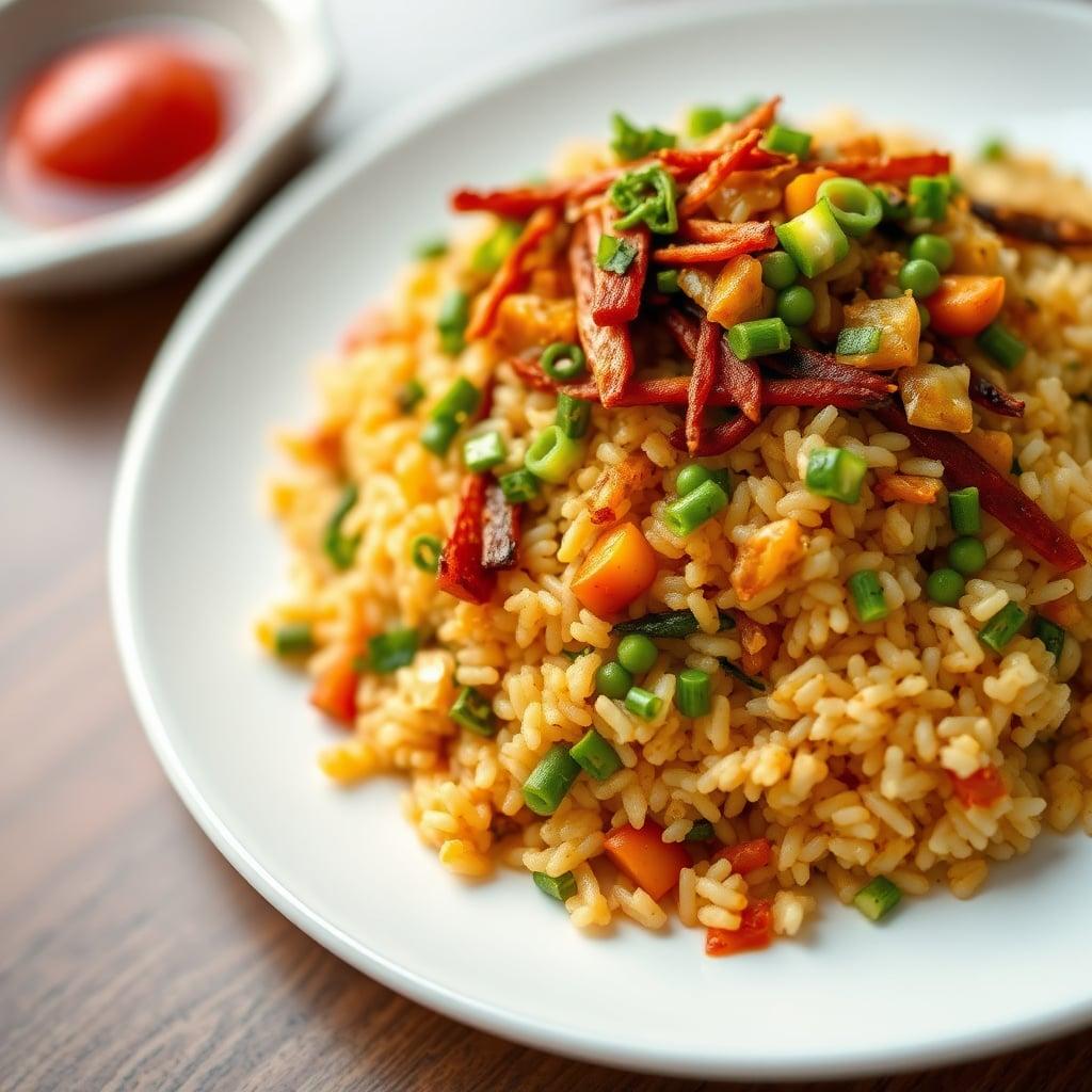 Veggie Fried Rice with Scrambled Eggs Veggie Fried Rice with Scrambled Eggs