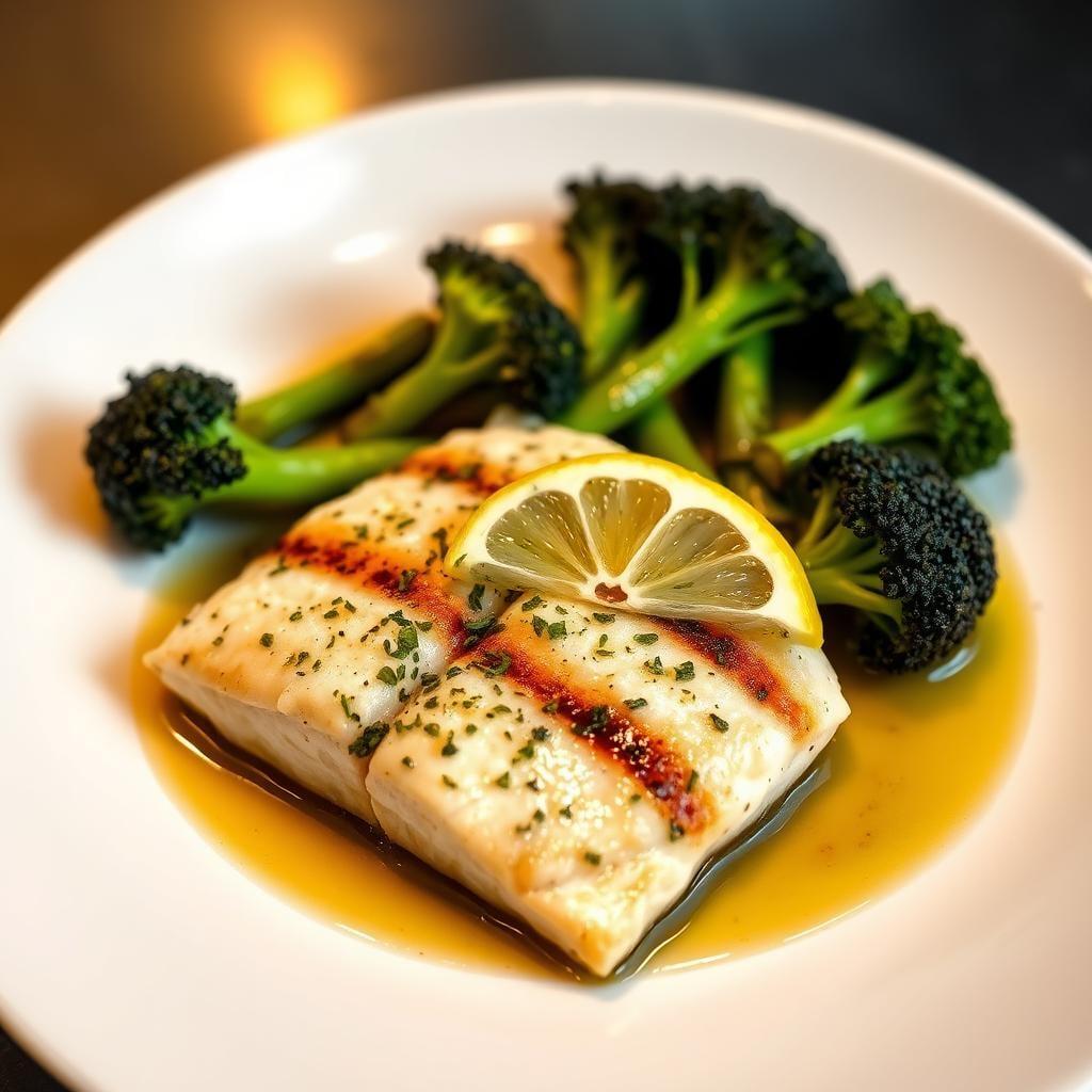 Lemon Herb Grilled Tilapia with Roasted Broccoli Lemon Herb Grilled Tilapia with Roasted Broccoli
