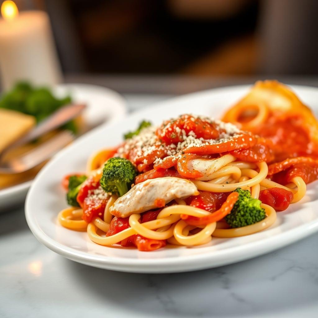 Baked Turkey Ziti with Marinara and Broccoli