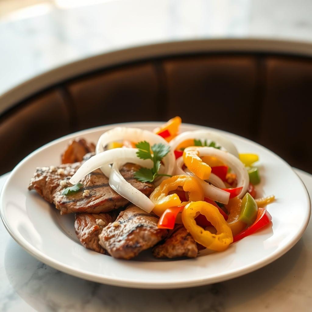 Fusion Fajita Platter: Side-by-Side Tex-Mex & Mexican Styles Fusion Fajita Platter: Side-by-Side Tex-Mex & Mexican Styles