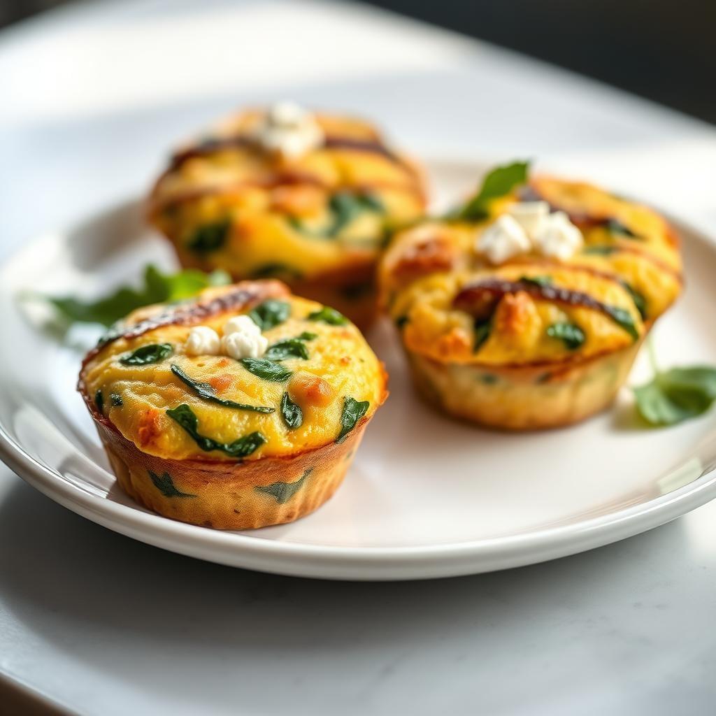 Savory Spinach and Feta Breakfast Muffins Savory Spinach and Feta Breakfast Muffins