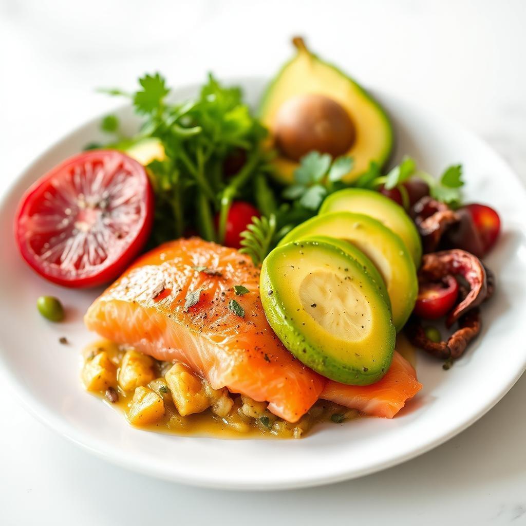 Smoked Salmon and Avocado Breakfast Plate Smoked Salmon and Avocado Breakfast Plate