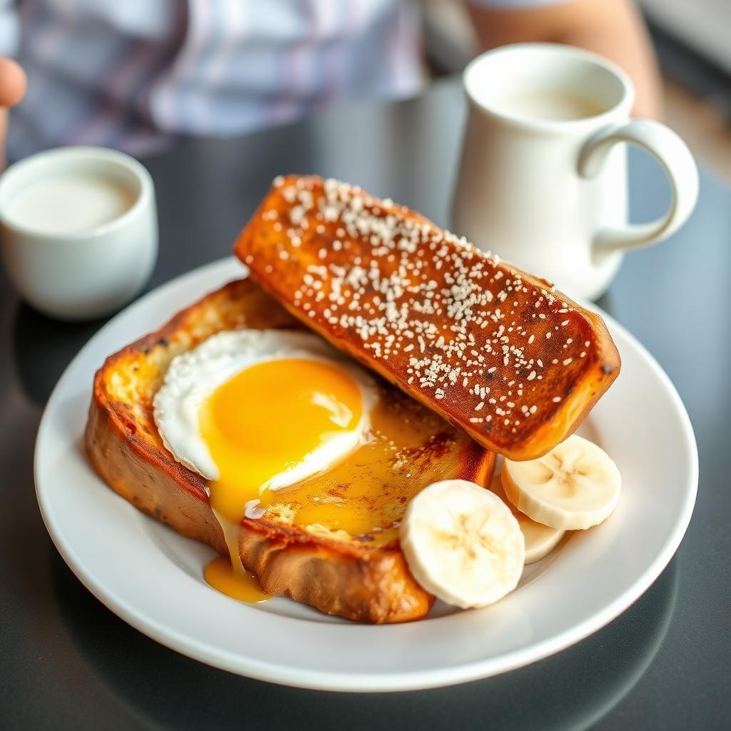 Sweet Banana French Toast with Honey Yogurt Sweet Banana French Toast with Honey Yogurt