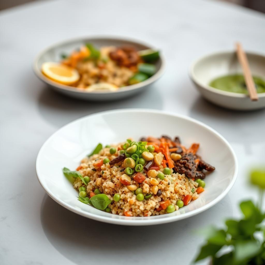 Asian-Inspired Quinoa & Edamame Power Bowls