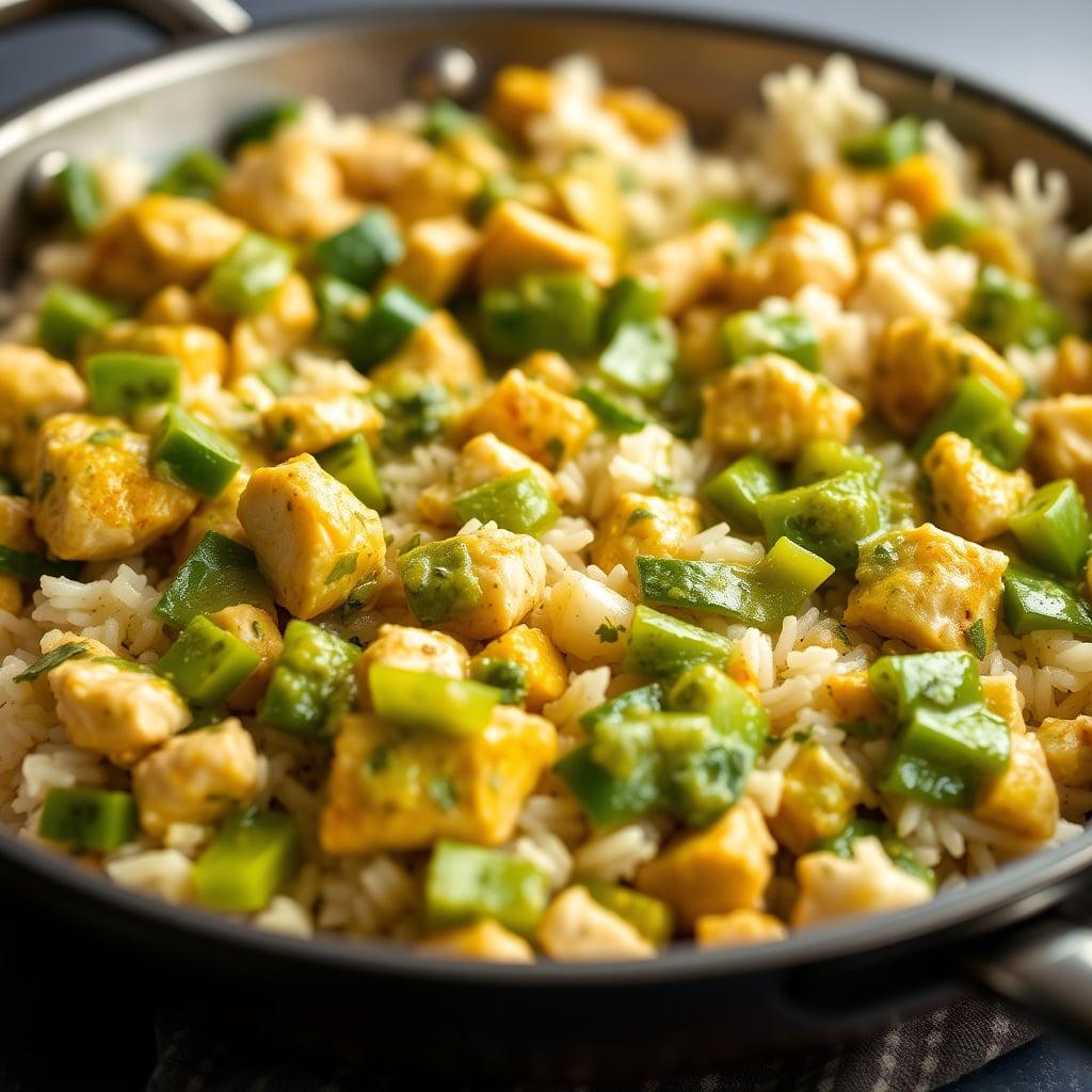 One-Pan Salsa Verde Chicken and White Rice One-Pan Salsa Verde Chicken and White Rice
