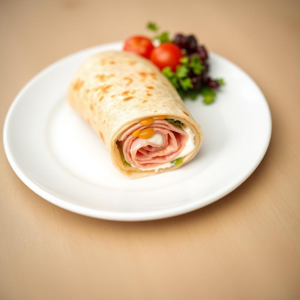 Ham and Swiss Pinwheel Wrap Ham and Swiss Pinwheel Wrap
