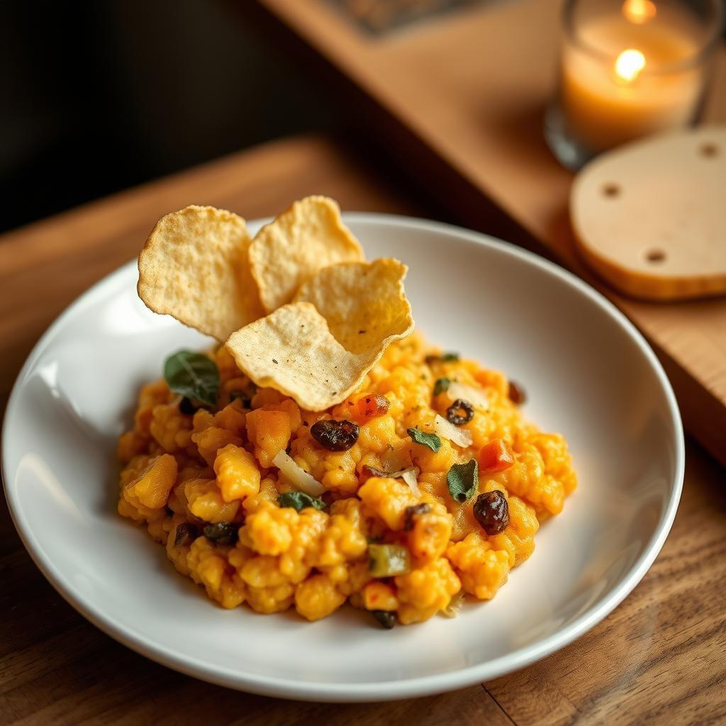 Butternut Squash & Sage Risotto with Parmesan Crisps