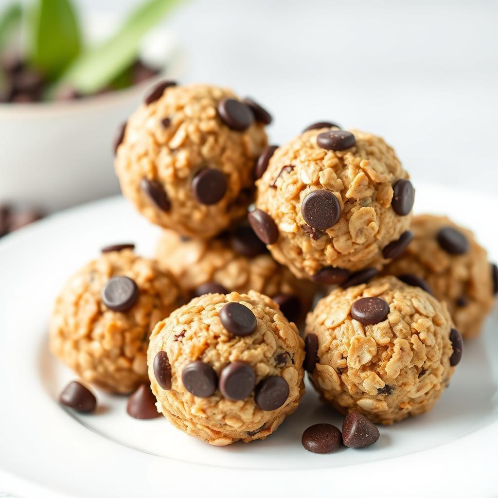 Almond Butter Energy Bites with Dark Chocolate Chips Almond Butter Energy Bites with Dark Chocolate Chips