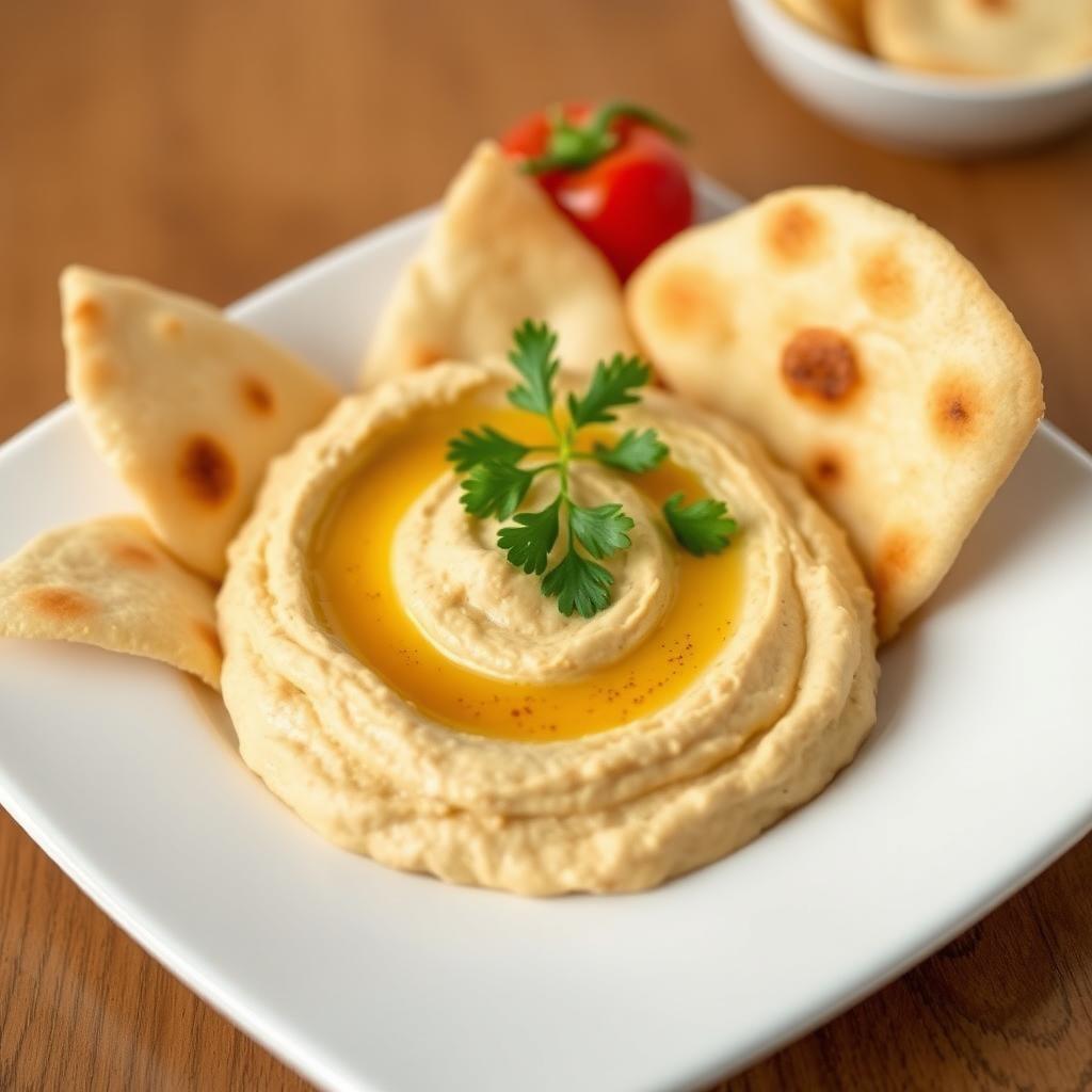 Hummus with Pita Chips Hummus with Pita Chips