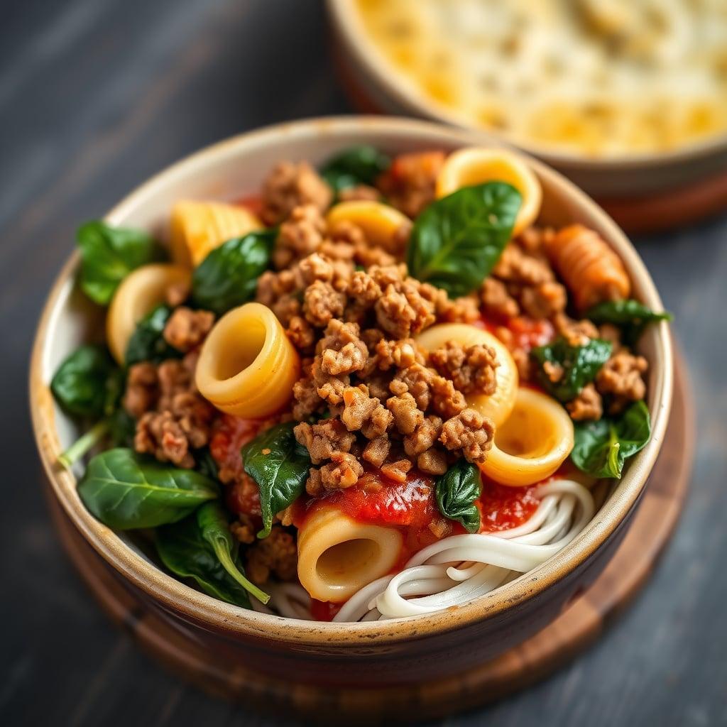 One-Pot Italian Sausage and Shells with Wilted Spinach One-Pot Italian Sausage and Shells with Wilted Spinach