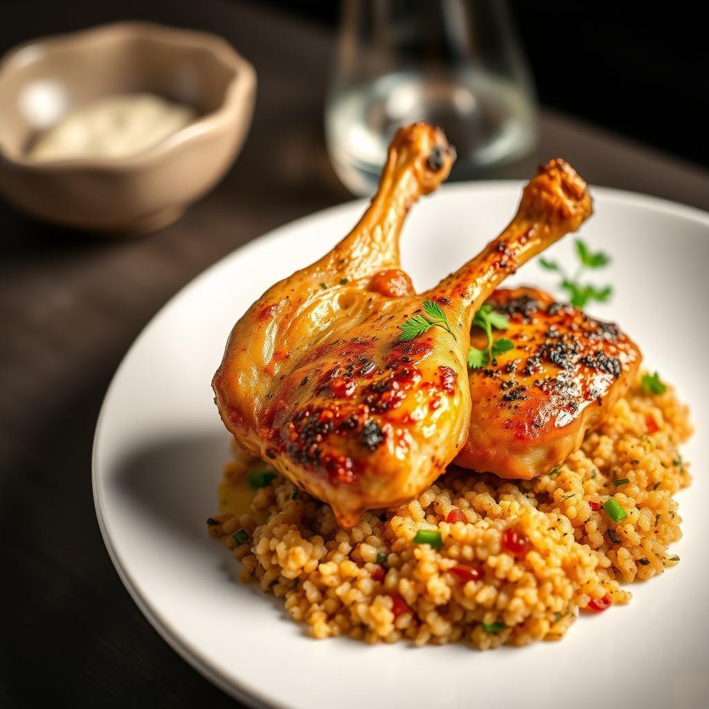 Moroccan Spiced Chicken with Herbed Quinoa